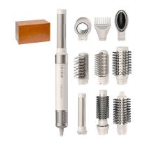 Cepillo de Aire Caliente Secador Moldeador 1400W CECOTEC Coanda anti frizz Cerámica Keratina Champagne AirGlam 10in1