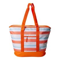 Bolsa isotérmica flexible de 24 litros con rayas