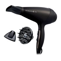 Secador REMINGTON 2400W Iónico con Rejilla Cerámica Función Turbo Color Negro AC9095