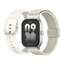 Reloj inteligente Echo Rainbow Mesh blanco - 2 correas