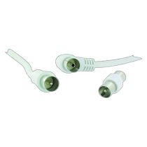 Cable de antena EDENWOOD 2 metros macho - hembra blanco