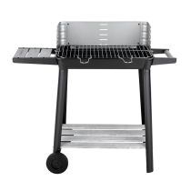 Barbacoa Carbón 6-8 Personas con Cortavientos y Estante VALBERG 49cm CH-VAL-KETTLE57