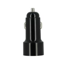 Cargador Encendedor HIGH ONE 12W 2 Puertos USB A Negro