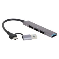 Hub SEDEA USB-C + adaptador 4 puertos