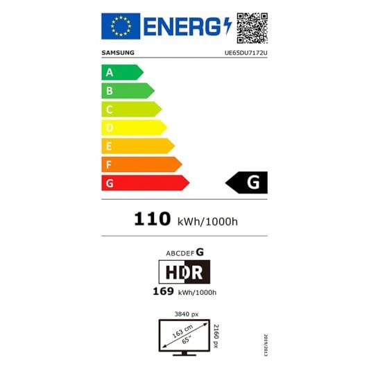 TV SAMSUNG 65DU7172 BE