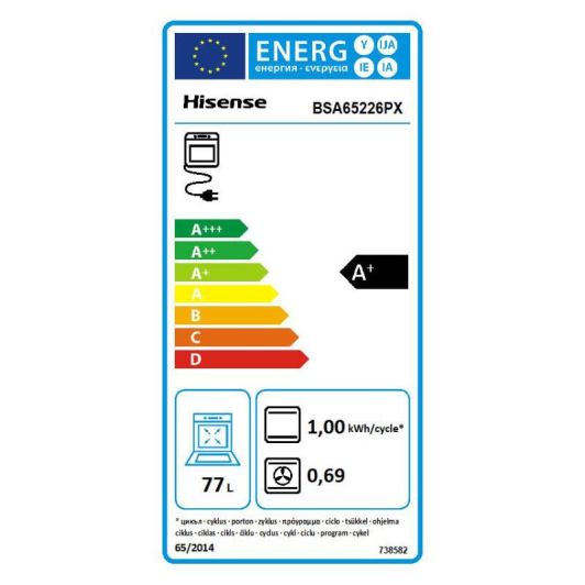 Horno pirolítico multifunción HISENSE BSA 65226 PX