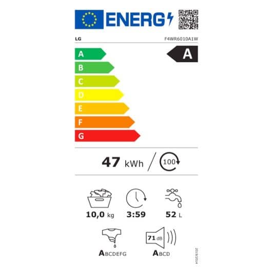 Lavadora LG 10 Kg F4WR6010A1W (10/1400/A)