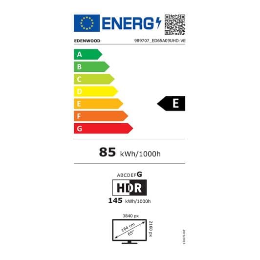 TV EDENWOOD ED65A09UHD-VE