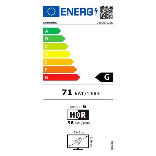 TV SAMSUNG 50CU7025