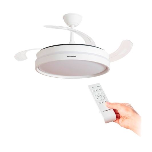 Ventilador de techo con aspas retráctiles Innovagoods - color Blanco