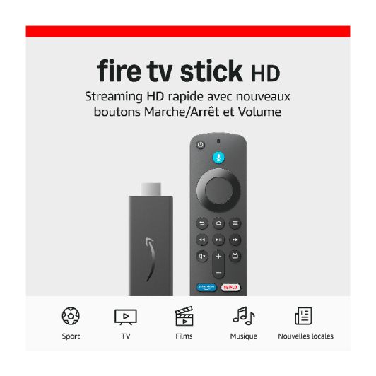 FIRE TV STICK AMAZON HD 2024 CON MANDO