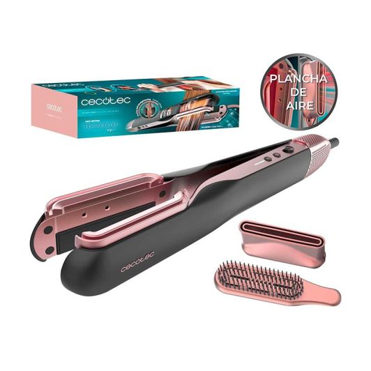 Secador Plancha de pelo con aire con 2 cabezales: cepillo y concentrador Cecotec RitualCare Air Lisse 2in1 Black 