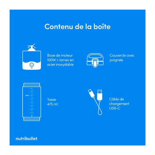 Batidora vaso NUTRIBULLET Nomade - NBP00