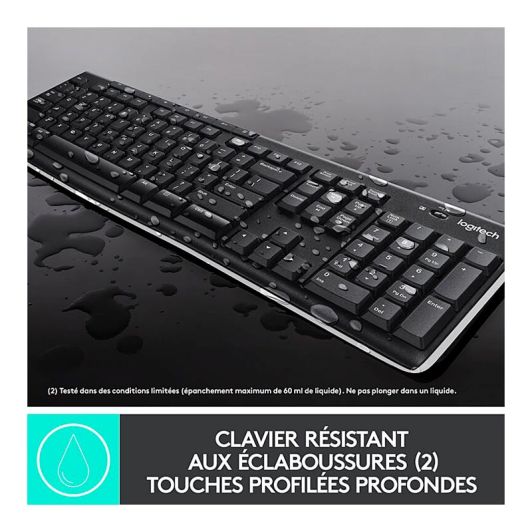 Pack teclado + ratón inalámbricos LOGITECH MK270