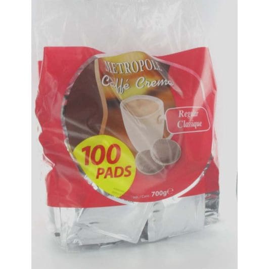 Bolsa 100 monodosis de café compatibles Senseo METROPOLE Clásico