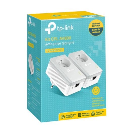 CPL DÚO TP LINK 500 Mbits/seg con toma conservada