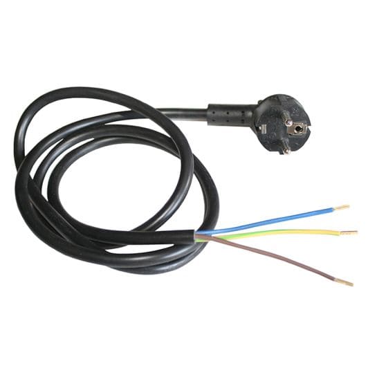 Cable de alimentación con enchufe para placas de cocina