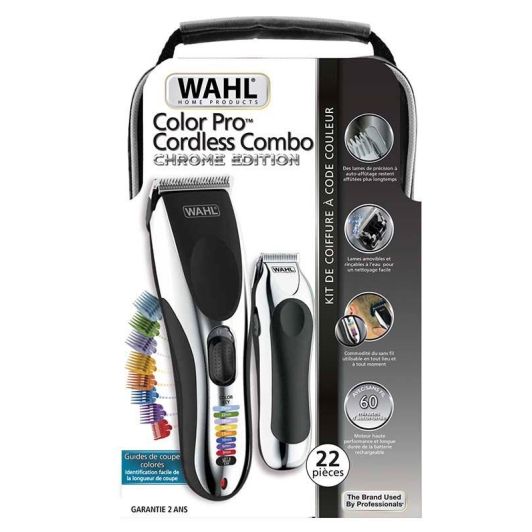 Combo Cortapelos recargable inalámbrico WAHL Color pro + mini recortadora