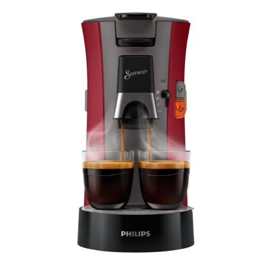 Cafetera monodosis PHILIPS SENSEO CSA240/91 rojo intenso