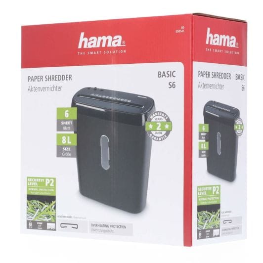 Destructora de papel HAMA basic S6