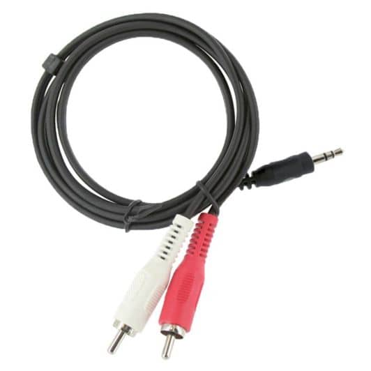 Cable EDENWOOD JACK 3,5 / 2 RCA Noir 3