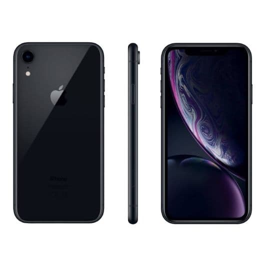 Móvil APPLE iPhone XR 64Gb Reacondicionado grado ECO negro + carcasa de protección