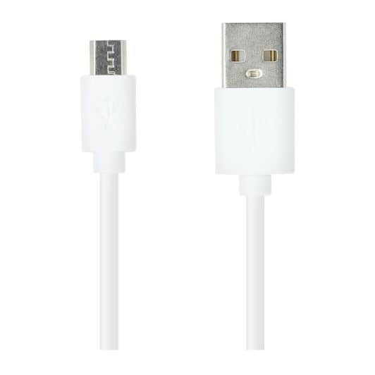 Cable EDENWOOD 2,5M BLANCO MICRO USB PVC