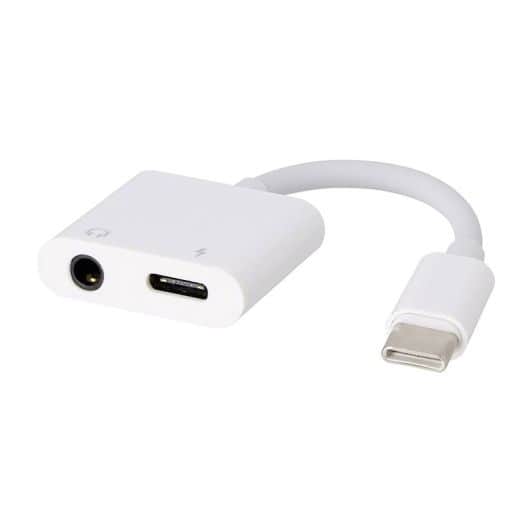 Adaptador EDENWOOD USB tipo C a USB tipo C + jack audio