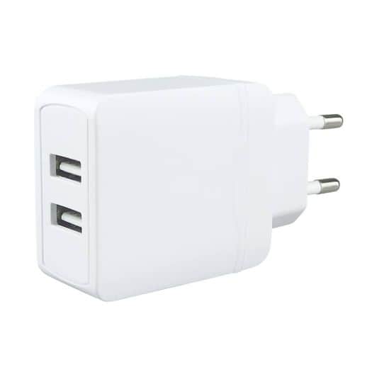 Cargador red eléctrica EDENWOOD USB-A X2 12W