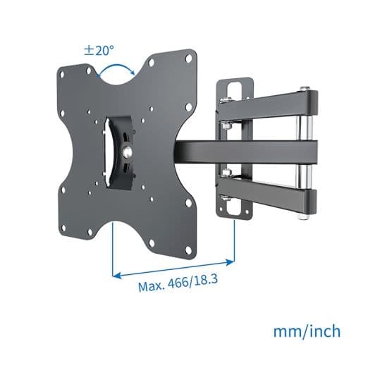 Soporte de pared para TV EDENWOOD D1 articulado de 19