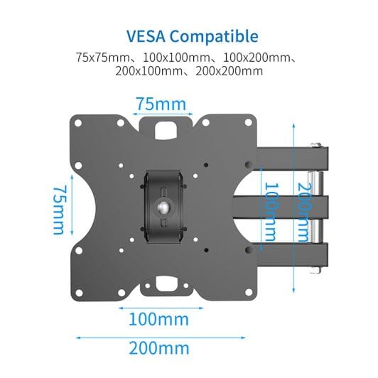 Soporte de pared para TV EDENWOOD D1 articulado de 19