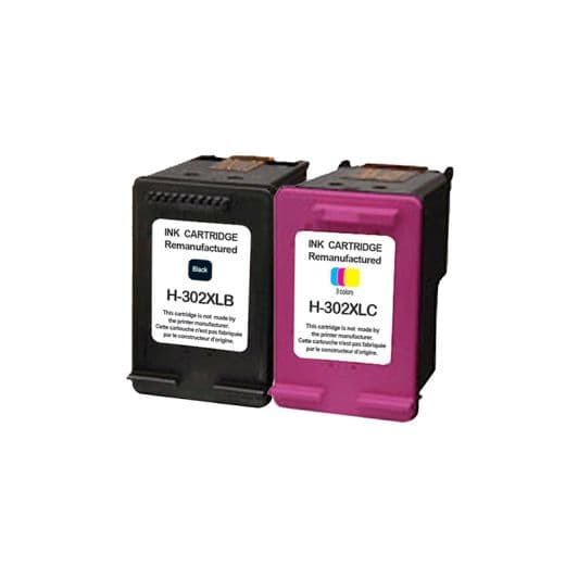 Cartucho de tinta ELECTRO DEPOT compatible con HP H302 pack XL negro y colores