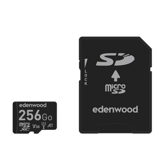 Tarj. Micro SD EDENWOOD 256Go + adapt