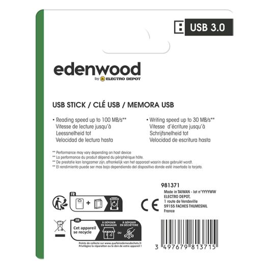 Memoria USB EDENWOOD 128Go