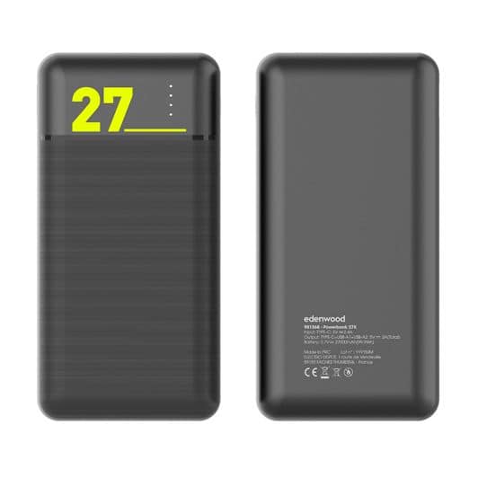 PowerBank- Batería EDENWOOD 27.000 MaH Negro