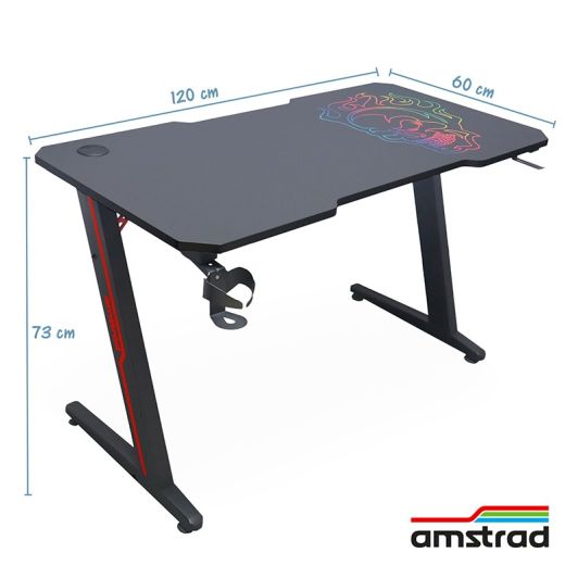 Escritorio gaming AMSTRAD DESK120Z-SKRAIN