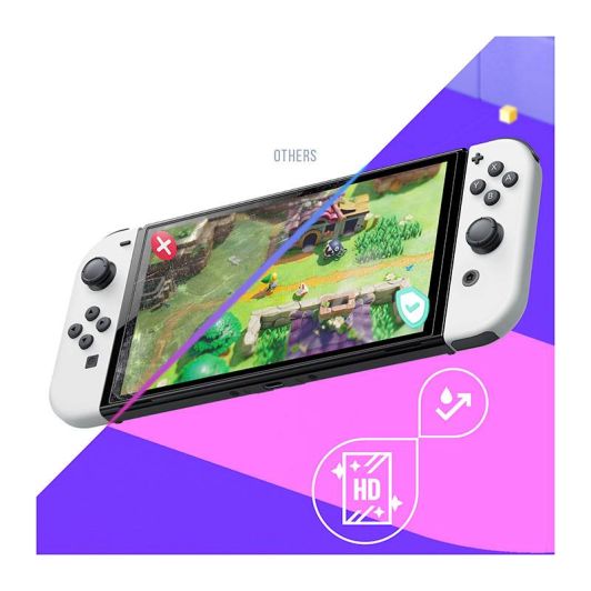 Cristal templado anti luz azul para NINTENDO Switch OLED
