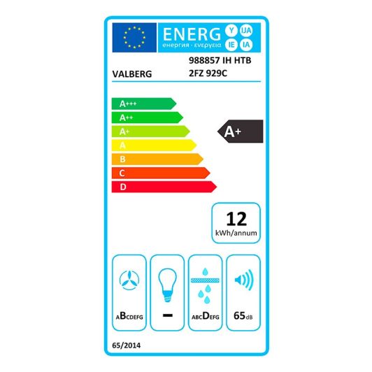 Placa Inducción Aspirante, 4 zonas, 10.000w, campana integrada 589m3/h, VALBERG IH 4 HTB 2FZ