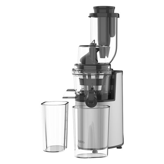 Máquina de zumo 200W 0,6L VALBERG Inox Antigoteo, Extractor de jugos de prensado en frío VAL-SJ200