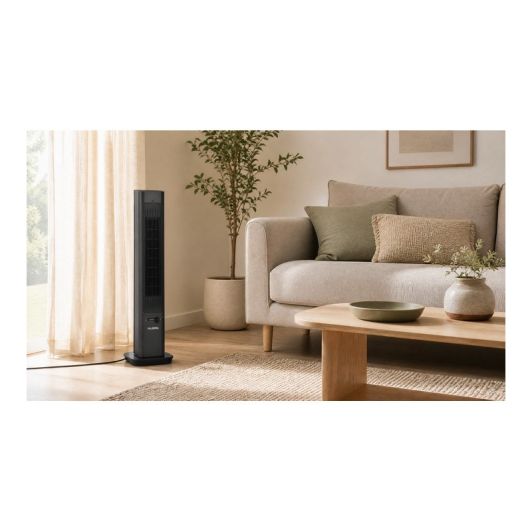 Calefactor y Ventilador sin Aspas VALBERG 2en1 Mando a distancia Negro
