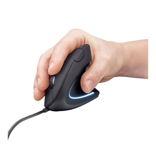 Ratón Vertical Ergonómico TRUST VERTO con Cable USB