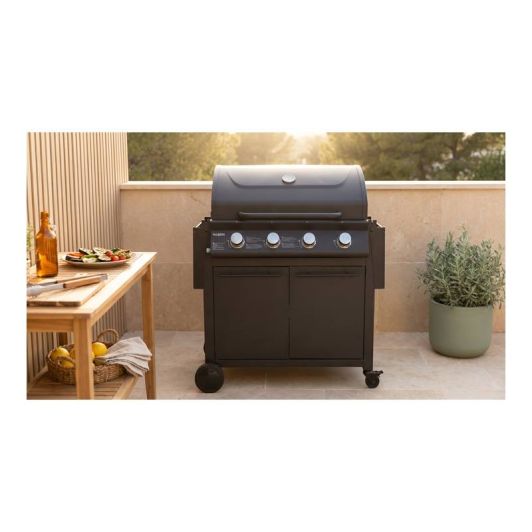 Barbacoa Gas, para 12 personas, 4 zonas, VALBERG BBQGZ VAL4BPL7341