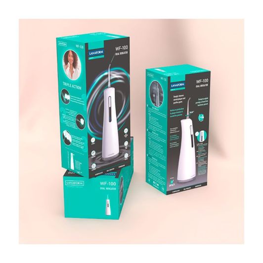 Irrigador dental y bucal LANAFORM 1200 pulsaciones/min Blanco Tanque 300ml WF-100