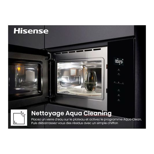 Microondas Encastrable con Grill 25L HISENSE BIM325G6BG2 900W Negro