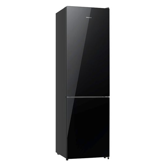 Frigorífico Combi No Frost Hisense 336L 200cm Cristal Negro Clase D