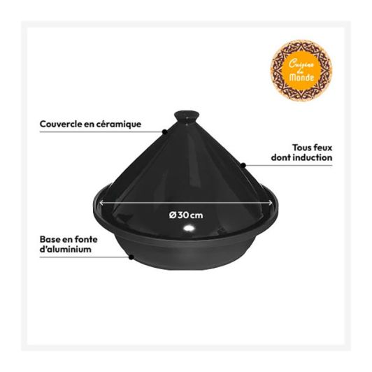 Olla Tajine cerámica 30cm inducción