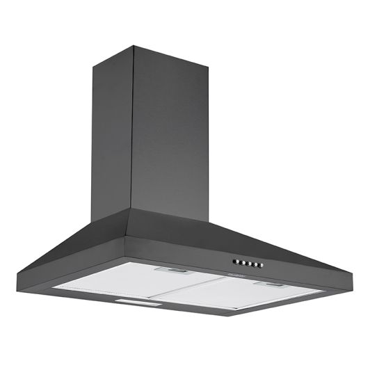 CAMPANA DECORATIVA 60cm, 387m3/h, negra, VALBERG DH 60 MK302C V2