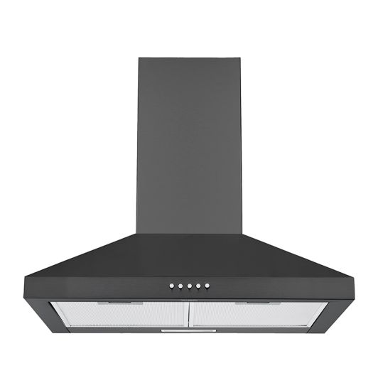 CAMPANA DECORATIVA 60cm, 387m3/h, negra, VALBERG DH 60 MK302C V2