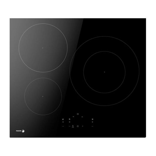 Placa Inducción 3 zonas, 7400w, zona grande 30cm, FAGOR 3IF-332AC