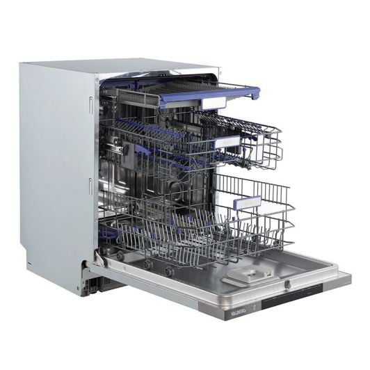 Lavavajillas Integrable 60cm, 16 servicios, 3a bandeja, Apertura Automática, clase A, Lavado Intense Wash, VALBERG
